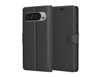 79341 6 techsuit leather folio puzdro pre google pixel 9 pro xl cierne