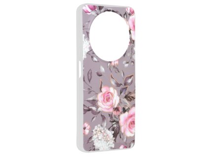 75963 techsuit marble series puzdro pre xiaomi redmi 14c poco c75 bloom of ruth gray
