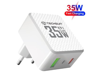 82614 techsuit premium tiny series sietova nabijacka chpd173 gan usb usb c rychlonabijanie pd35w biela
