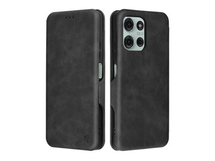 85989 techsuit safe wallet plus knizkove puzdro na motorola moto g75 cierne
