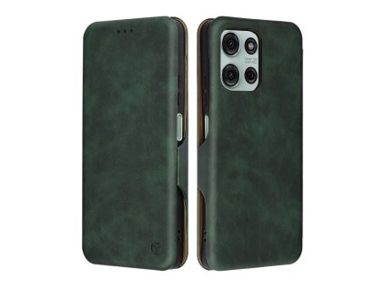 85992 techsuit safe wallet plus knizkove puzdro na motorola moto g75 zelene