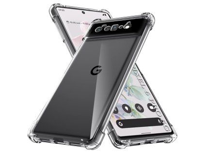 78534 techsuit shockproof clear silicone puzdro pre google pixel 6 pro priehladne