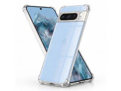 78549 techsuit shockproof clear silicone puzdro pre google pixel 8 pro priehladne