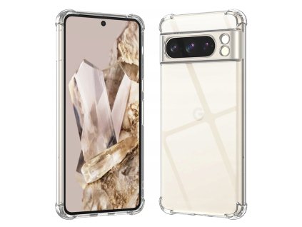 78549 techsuit shockproof clear silicone puzdro pre google pixel 8 pro priehladne
