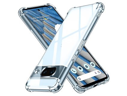 78552 techsuit shockproof clear silicone puzdro pre google pixel 8a priehladne