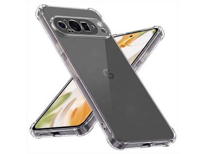 78567 7 techsuit shockproof clear silicone puzdro pre google pixel 9 pro priehladne