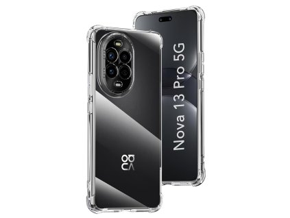 77136 techsuit shockproof clear silicone puzdro pre huawei nova 13 pro priehladne