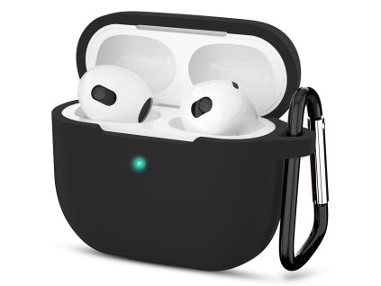 81648 techsuit silicone puzdro pre airpods 3 ultratenke hladke cierne
