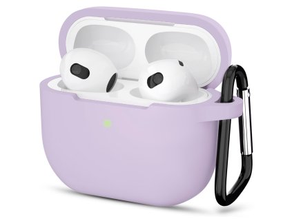 81660 6 techsuit silicone puzdro pre airpods 3 ultratenke hladke fialove