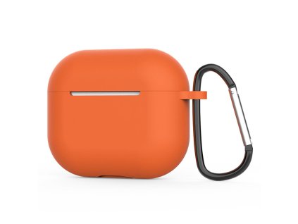 82182 3 techsuit silicone puzdro pre airpods 4 ultratenke hladke oranzove