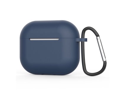 82191 3 techsuit silicone puzdro pre airpods 4 ultratenke hladke tmavomodre