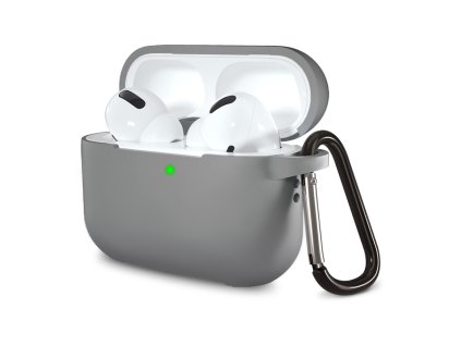 81678 7 techsuit silicone puzdro pre airpods pro 1 2 ultratenke hladke sive