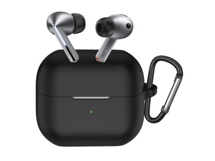 82107 1 techsuit silicone puzdro pre samsung galaxy buds 3 3 pro ultratenke hladke cierne