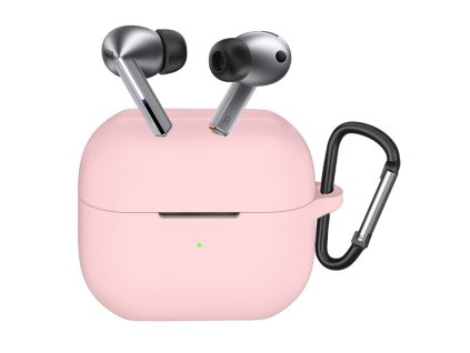 82122 1 techsuit silicone puzdro pre samsung galaxy buds 3 3 pro ultratenke hladke ruzove