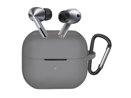 82119 1 techsuit silicone puzdro pre samsung galaxy buds 3 3 pro ultratenke hladke sive