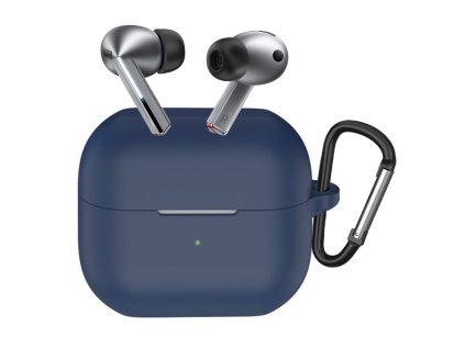 82113 1 techsuit silicone puzdro pre samsung galaxy buds 3 3 pro ultratenke hladke tmavomodre