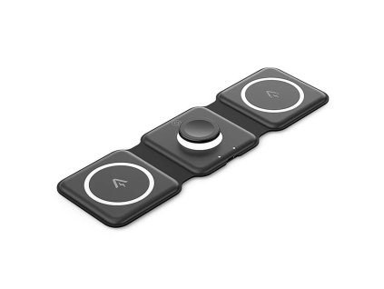 82308 vention fggb0 bezdrotova nabijacka 15w 3v1 magsafe podlozka nocne led svetlo silny magnet cierna