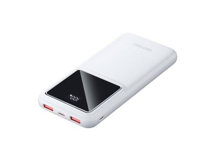 82299 vention fhkw0 bezdrotova powerbanka usb c 2 usb microusb led displej pd22 5w 10000mah biela