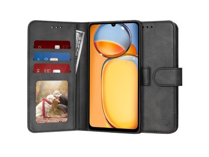 75369 techsuit diary book puzdro pre xiaomi redmi 13c 4g redmi 13c 5g poco c65 cierne