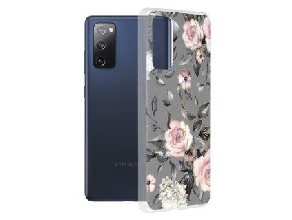 66237 techsuit marble series puzdro na samsung galaxy s20 fe 4g s20 fe 5g bloom of ruth gray