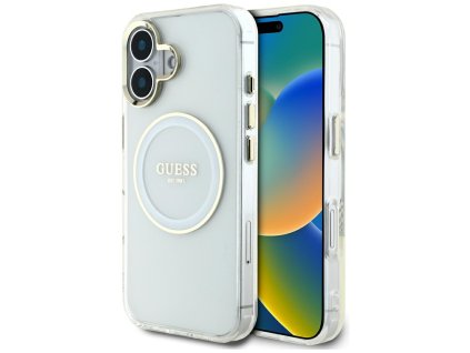 88062 guess iml metal colored circle magsafe kryt s magsafe pre iphone 16 biely