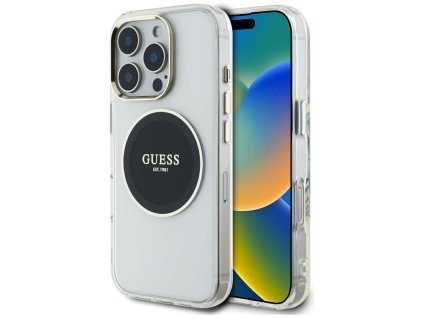 88071 guess iml metal colored circle magsafe kryt s magsafe pre iphone 16 pro cierny
