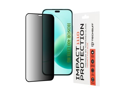 88629 techsuit 111d privacy tvrdene sklo honor x8b x8c 400 lite cierne