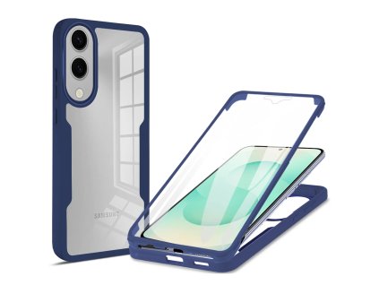 88317 techsuit colorverse 360 series ochranne sklo puzdro na samsung galaxy s25 edge modry
