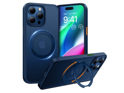 87891 torras ostand pro series kryt so stojanom pre iphone 15 pro tmavomodry
