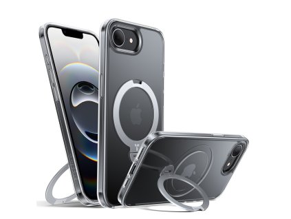 87951 torras ostand spin series kryt s otocnym stojanom pre iphone 16e priehladny