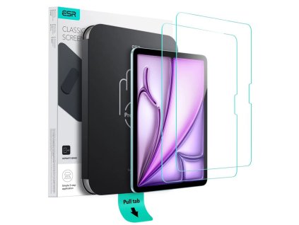 88947 esr 2pack tempered glass screen protector ultrafit tray tvrdene ochranne sklo pre ipad air 11 2024 air 11 2025 priehladne
