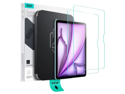 88950 esr 2pack tempered glass screen protector ultrafit tray tvrdene ochranne sklo pre ipad air 13 2024 air 13 2025 priehladne