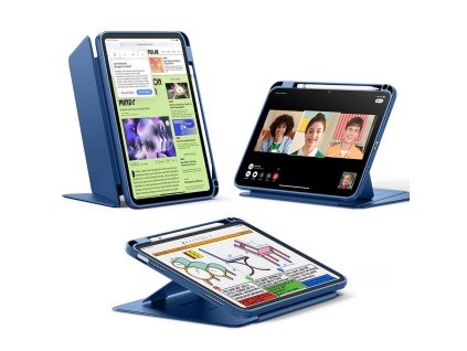 88962 9 esr flip hybrid skladacie puzdro s drziakom na stylus pre ipad 10 2022 10 9 11 2025 modre