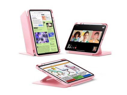 88965 esr flip hybrid skladacie puzdro s drziakom na stylus pre ipad 10 2022 10 9 11 2025 ruzove