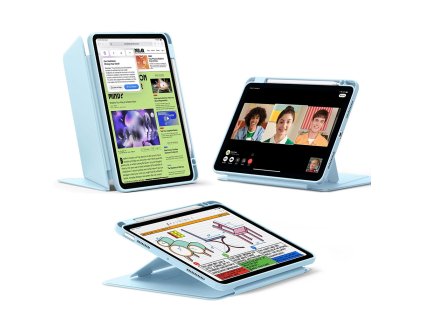88926 esr flip hybrid skladacie puzdro s drziakom na stylus pre ipad air 4 2020 air 5 2022 air 11 2024 air 11 2025 svetlomodre