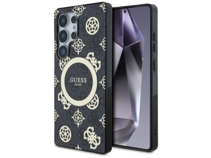 89358 guess iml peony on 4g background magsafe kryt na samsung galaxy s25 ultra cierna