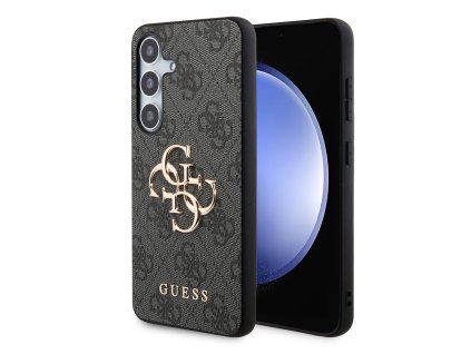 89106 guess hardcase 4g big metal logo ochranny kryt pre samsung galaxy s24 plus cierny