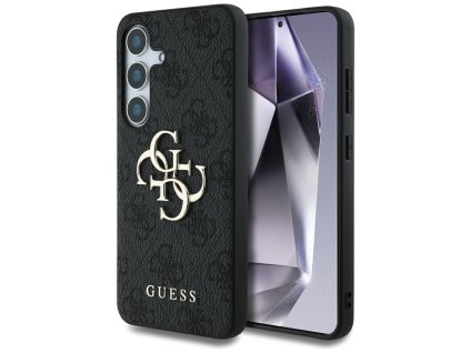 89118 guess hardcase 4g big metal logo ochranny kryt pre samsung galaxy s25 cierny