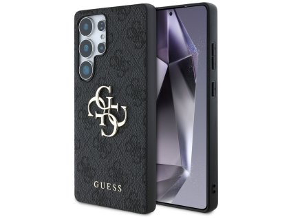 89121 guess hardcase 4g big metal logo ochranny kryt pre samsung galaxy s25 ultra cierny