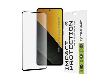89715 3 techsuit 111d full cover full glue glass ochranne sklo na displej pre xiaomi poco m7 pro 5g cierna