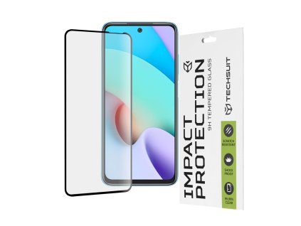 89265 techsuit 111d full cover full glue glass ochranne sklo na displej pre xiaomi redmi 10 redmi 10 2022 cierna