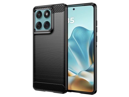 89232 techsuit carbon silicone silikonovy kryt pre motorola edge 60 edge 60 fusion cierny