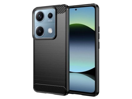 89250 techsuit carbon silicone silikonovy kryt pre xiaomi redmi note 14s cierny