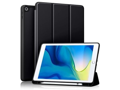 88863 techsuit flex trifold skladacie puzdro s drziakom na stylus pre ipad 10 2 2019 2020 2021 cierne