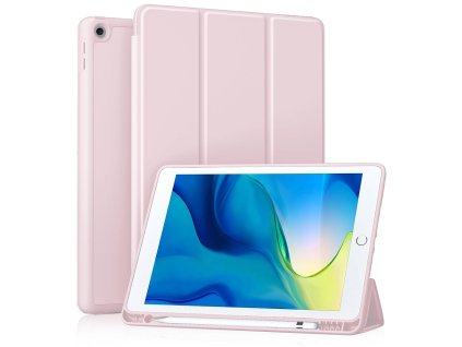 88866 techsuit flex trifold skladacie puzdro s drziakom na stylus pre ipad 10 2 2019 2020 2021 ruzove