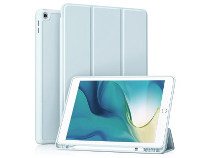 88872 techsuit flex trifold skladacie puzdro s drziakom na stylus pre ipad 10 2 2019 2020 2021 svetlomodre