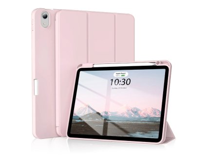 88893 techsuit flex trifold skladacie puzdro s drziakom na stylus pre ipad air 4 2020 air 5 2022 ruzove