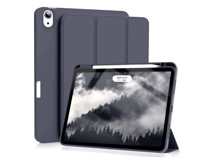 88890 techsuit flex trifold skladacie puzdro s drziakom na stylus pre ipad air 4 2020 air 5 2022 tmavomodre