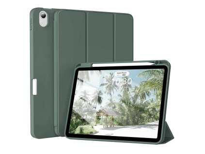 88902 techsuit flex trifold skladacie puzdro s drziakom na stylus pre ipad air 4 2020 air 5 2022 zelene