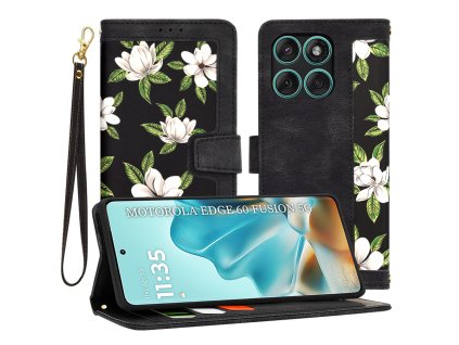 89220 2 techsuit flipcraft flipove puzdro pre motorola edge 60 edge 60 fusion flowers of the dawn